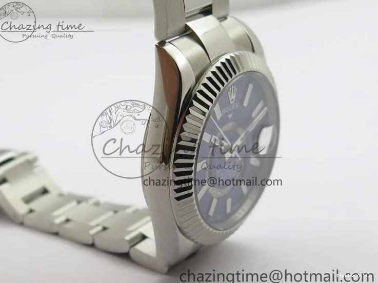 0413 Sky-Dweller 326934 SS AIF Blue Dial on SS Bracelet A23J to RelaxedFit 2787